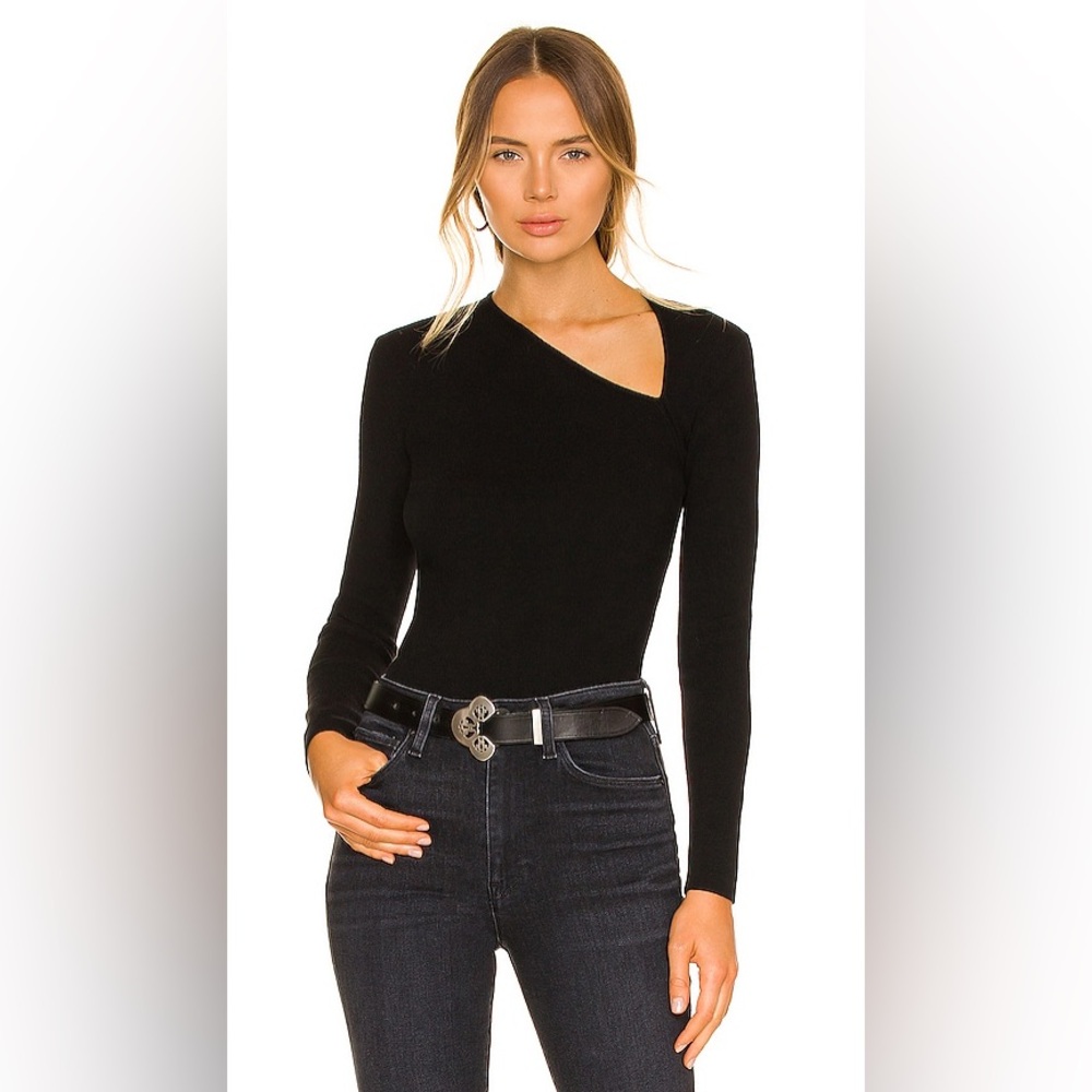 NWT ONE GREY DAY Leon Top in Black Size XS
